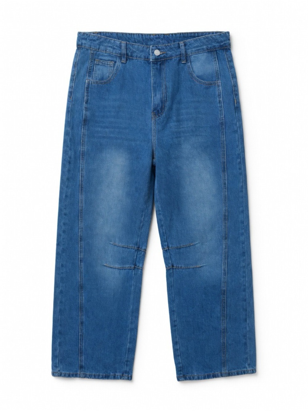 Women’s Relaxed Barrel Jeans, Large, Never Worn